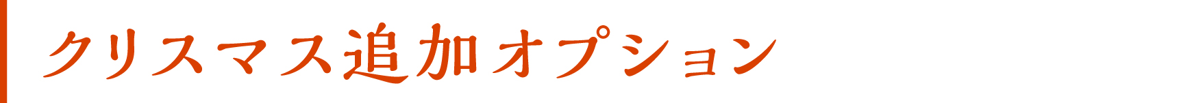 クリスマスオプション